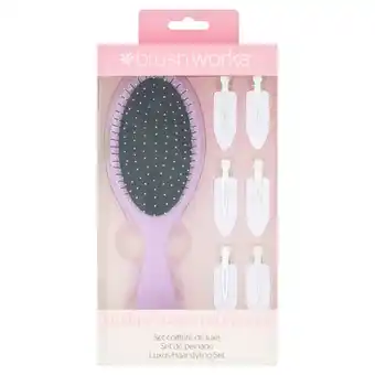 Morrisons Brushworks Luxury Purple Hair Styling Set offer