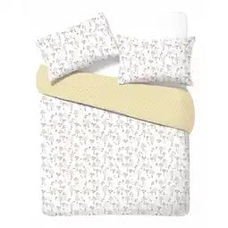 Morrisons Nutmeg Home Easy Care Molly Mushroom Duvet Single offer