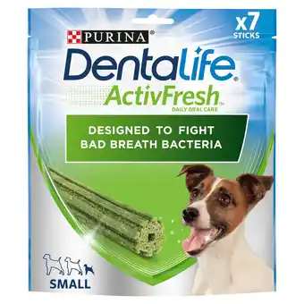 Morrisons DENTALIFE ActivFresh Small Dog Treat Dental Sticks offer