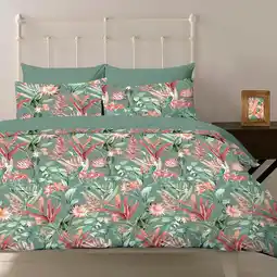 Morrisons Nutmeg Home 100% Cotton Lux Floral Duvet Set Double offer