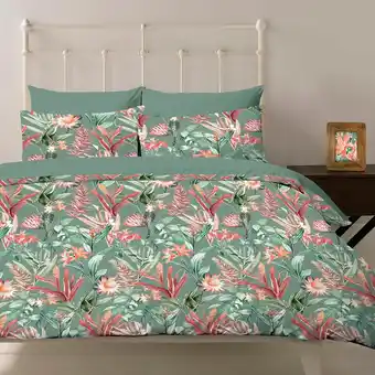 Morrisons Nutmeg Home 100% Cotton Lux Floral Duvet Set Double offer