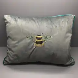 Morrisons Nutmeg Home Embroidered Bee Cushion offer