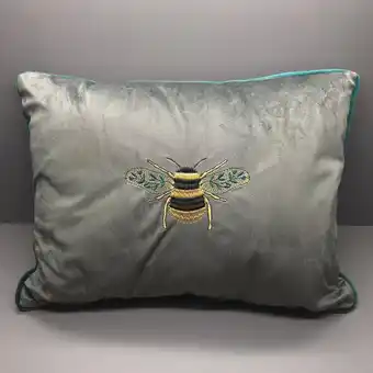 Morrisons Nutmeg Home Embroidered Bee Cushion offer