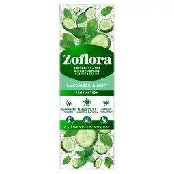 Morrisons Zoflora Concentrated Multipurpose Disinfectant Cucumber & Mint offer