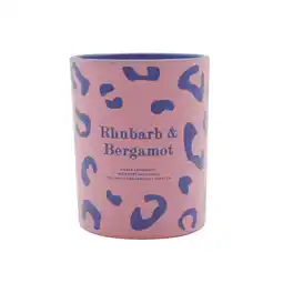 Morrisons Nutmeg Home Rhubarb & Bergamot Animal Print Waxfill Candle offer