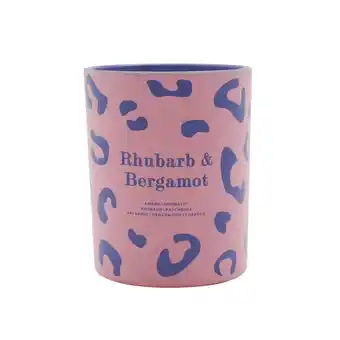 Morrisons Nutmeg Home Rhubarb & Bergamot Animal Print Waxfill Candle offer