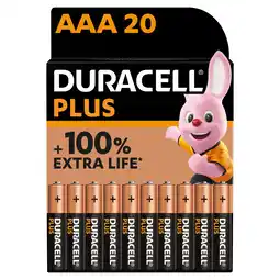 Morrisons Duracell Plus AAA Alkaline Batteries LR03 offer