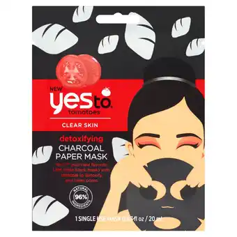 Morrisons Yes To Tomatoes Detoxifying Charcoal Paper Mask offer