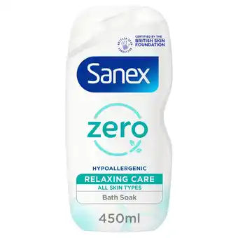 Morrisons Sanex Zero % Normal Skin Bath Foam offer