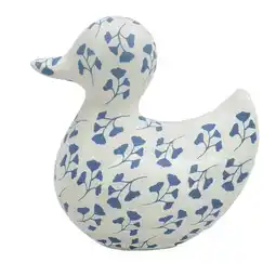 Morrisons Nutmeg Home Leaf Print Duck Ornament offer