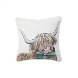 Morrisons Nutmeg Home Highland Cow Cushion offer