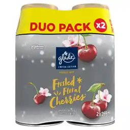 Morrisons Glade Large Automatic Spray Twin Refill Floral Cherries offer