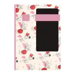 Morrisons Minnie A5 Notebook & Phone Holder offer