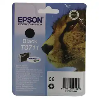 Morrisons Epson Ink Cartridge Black T0711 Bb offer