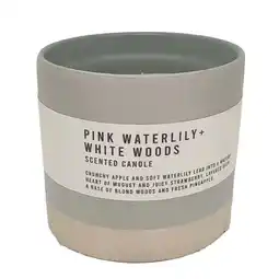 Morrisons Nutmeg Home Habitation Pink Waterlily Ceramic Multi Wick Candle offer