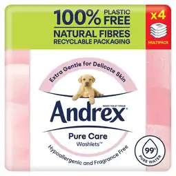 Morrisons Andrex Pure Care Washlets Quad offer