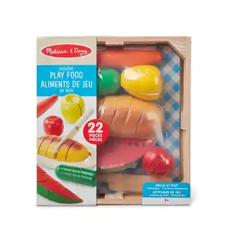 Morrisons Melissa & Doug Wooden Play Food 22 Pieces offer