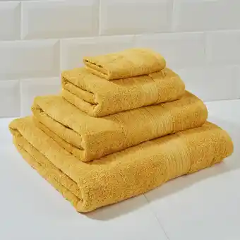 Morrisons Morrisons Egyptian Cotton Bright Gold Bath Sheet offer