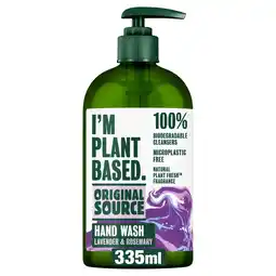 Morrisons Original Source Plant Based Handwash Lavender & Rosemary offer