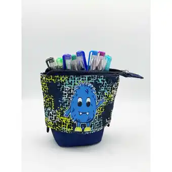 Morrisons Nutmeg Blue Monster Pop Up Pencil Case offer