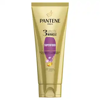 Morrisons Pantene 3 Minute Miracle Superfood Hair Conditioner Weak Thin Hair offer