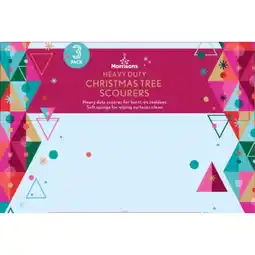 Morrisons Morrisons Christmas Tree Sponge Scourers offer