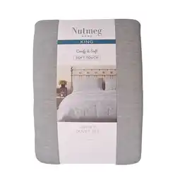 Morrisons Nutmeg Home Grey Jersey Duvet Set King offer