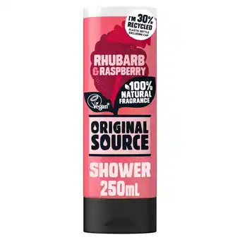 Morrisons Original Source Shower Rhubarb & Raspberry offer