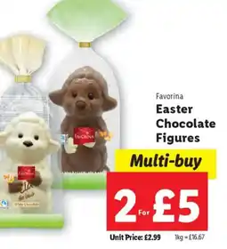 Lidl Favorina Easter Chocolate Figures offer