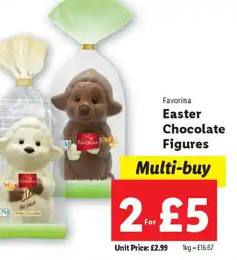 Lidl Favorina Easter Chocolate Figures offer