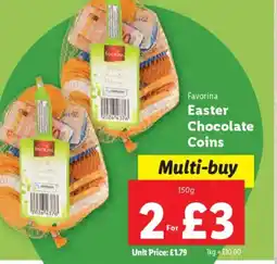 Lidl Favorina Easter Chocolate Coins offer