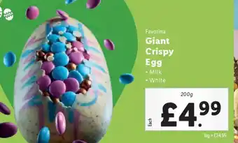 Lidl Favorina Giant Crispy Egg offer