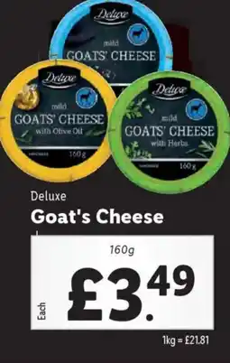 Lidl Deluxe Goat's Cheese offer