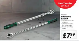 Lidl PARKSIDE Extendable Ratchet offer