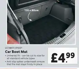 Lidl ULTIMATE SPEED Car Boot Mat offer