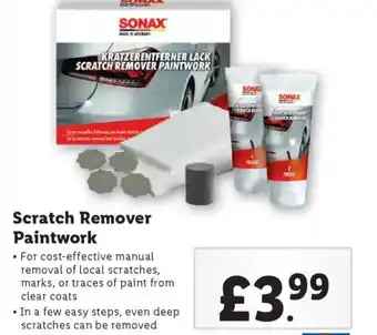 Lidl Scratch Remover Paintwork offer