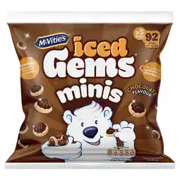 Iceland McVitie's Iced Gems Chocolate Multipack Biscuits 5 x 19g offer