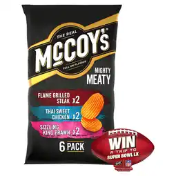 Iceland McCoy's Mighty Meaty Ridge Cut 6 x 25g offer