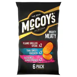 Iceland McCoy's Mighty Meaty Ridge Cut 6 x 25g offer