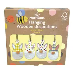 Morrisons Morrisons Hanging Wooden Gonk Decorations offer