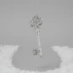 Morrisons Morrisons Hanging Silver Key Christmas Decoration offer