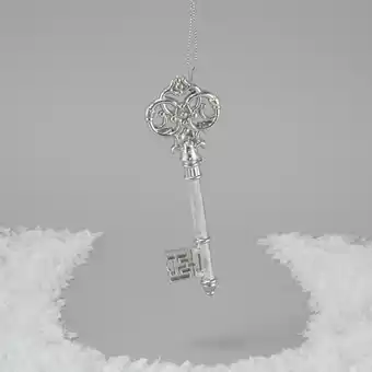 Morrisons Morrisons Hanging Silver Key Christmas Decoration offer