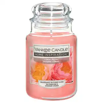 Sainsbury's Yankee Candle Home Inspiration Large Jar Candle - Coral Peony offer