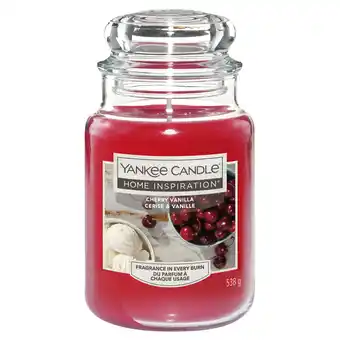 Sainsbury's Yankee Home Inspiration Large Jar Candle - Cherry Vanilla offer