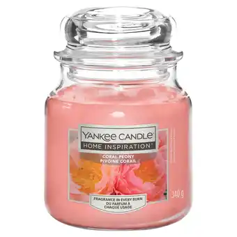 Sainsbury's Yankee Candle Home Inspiration Medium Jar Coral Peony offer