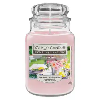 Sainsbury's Yankee Home Inspiration Large Jar Candle - Garden Party offer