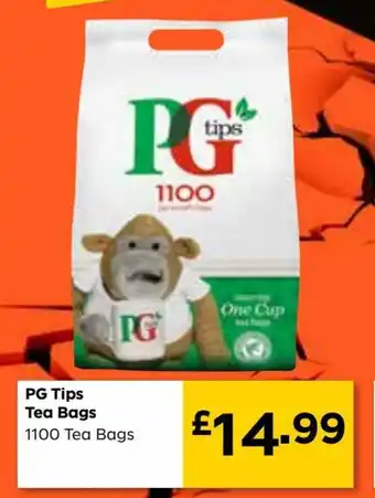 Bestway PG Tips Tea Bags 1100 Tea Bags offer