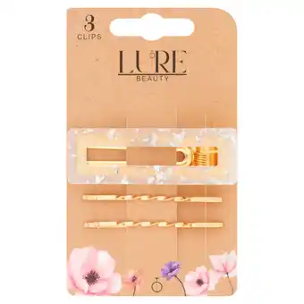 Asda Lure Beauty 3 Multi Clip Set offer