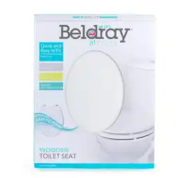 Morrisons Beldray Wooden Toilet Seat White offer