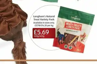 Aldi Langham's Natural Treat Variety Pack offer